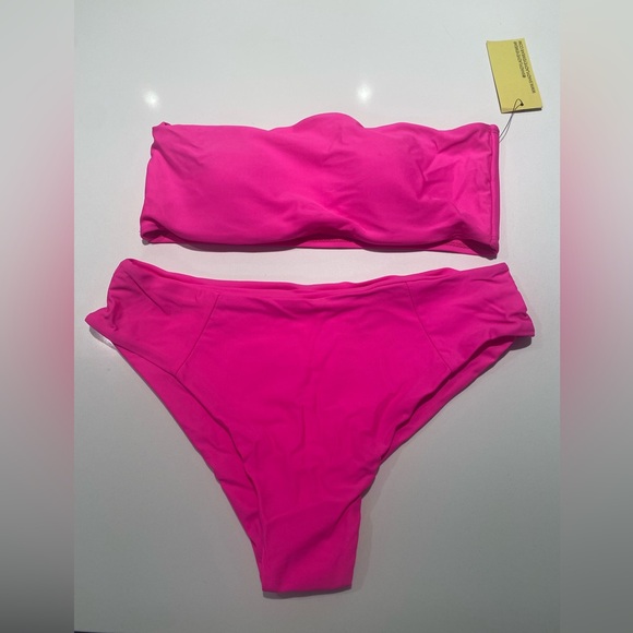 Shady Lady Bandeau Bikini Bathing Suit - Picture 2 of 2